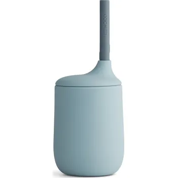 LIEWOOD Hrneček s brčkem Ellis - Sea blue / blue wave mix