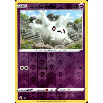 Sběratelská karetní hra Pokémon karta Galarian Corsola 117/264 Reverse Holo - Fusion Strike