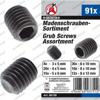 zvedák BGS Šrouby bez hlavy 91ks