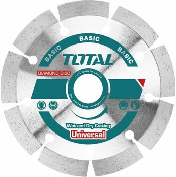 Dílna TOTAL-TOOLS Kotouč diamantový řezný, segmentový, suché i mokré řezání, 125mm