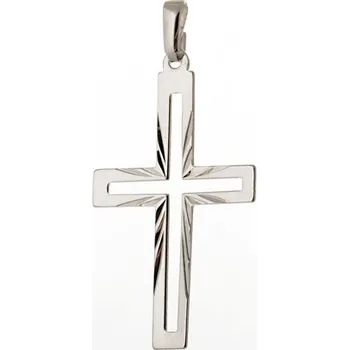 Přívěsek Stříbrný přívěšek kříž STRZ0726F