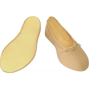 Dámská sportovní obuv Gymnastické cvičky textil Iris - podešev pryž - tělová béžová - 43