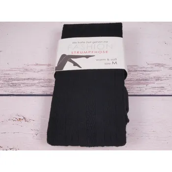 Dámské punčochy CNB BERLIN Teplejší punčocháče DE 89303 černé se vzorkem Velikost silonek: M