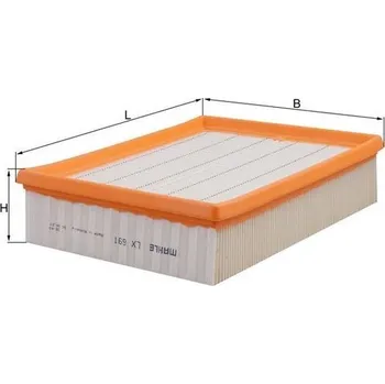 Vzduchový filtr Vzduchový filtr, , 834316, 90499601, 90540600, 90540602, KNECHT, LX 691