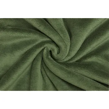 Galanterie Coral fleece | WellSoft - Zelená khaki