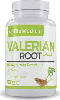 Přírodní produkt BioMedical Valerian Root Extract 1000 mg 100 tbl.