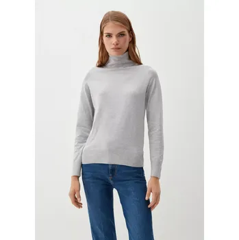 Dámské termoprádlo s.Oliver dámský svetr s rolákovým límcem šedozelený Velikost: 44