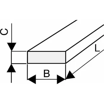 Brusný kotouč Tyrolit T430551 | Brousící a obtahovací kámen obdélníkový 25x13x200 mm, zrno 320, tvrdost N, tvar 9010