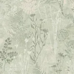 Superfresco Easy Zelená vliesová tapeta na zeď, květiny, listy, 120716, Zen, Superfresco Easy, velikost 10 x 0,52 m