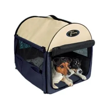 přepravka pro zvíře Přepravka Tcamp nylon 32x32x47cm Modrá/Béžová 1ks