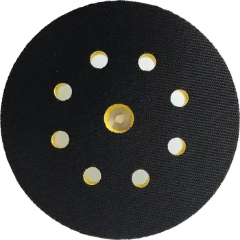 Brusný kotouč Hermes 6151581 | Nosič pro výseky se suchým zipem 123 mm, M8 (5/16) s otvory 8 x / průměr 65 mm
