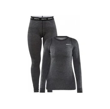 CRAFT CORE Wool Merino W černá 1909710-998000 XS; Černá set + DÁREK DLE VÝBĚRU!