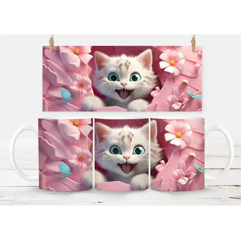 Keramický hrneček - kočička 9