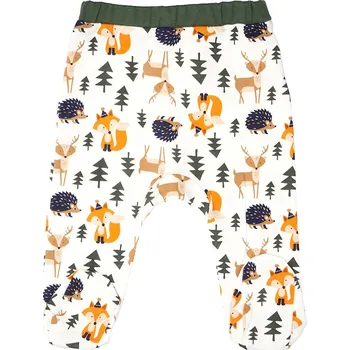 Chlapecké tepláčky Les - mléčně bílá 68