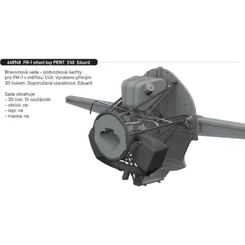 Plastikový model Eduard 1/48 FM-1 wheel bay PRINT (EDUARD)