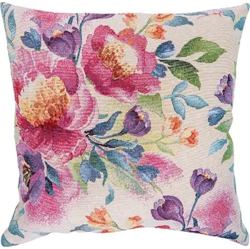 Dekorativní polštářek Dekorační polštář velké květy, 45x45 cm