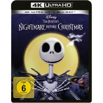 Blu-ray film Nightmare before Christmas 4K, 1 UHD-Blu-ray + 1 Blu-ray (DE)
