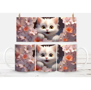 Keramický hrneček - kočička 5