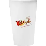 Cestovní nerezový hrnek s potiskem Santa a Rudolf