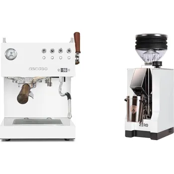 Kávovar Ascaso Steel DUO PID PLUS, White&Wood + Eureka Mignon Zero, CR…