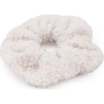 Ozdoba do vlasů Gumička do vlasů Teddy, barva 1 krémová nejsvět.