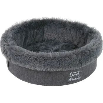 Pelíšek pro psa O´LALA PETS Pelíšek DIANA luxusní kulatý 70cm Tm. šedý