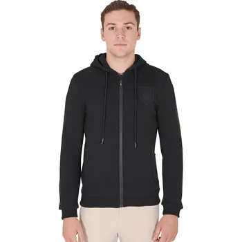 Pánská mikina EQUESTRO Mikina Fleece Equestro, pánská, černá XXL