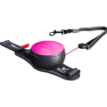 Vodítko pro psa LISHINU Lishinu3 Hands-free vodítko Neon Růžové M (8-12kg)