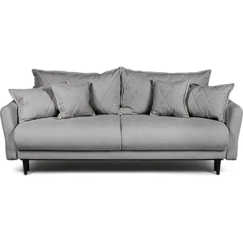 Pohovka Šedá manšestrová rozkládací/s úložným prostorem pohovka 215 cm Bjork – Bonami Selection ID_1585188