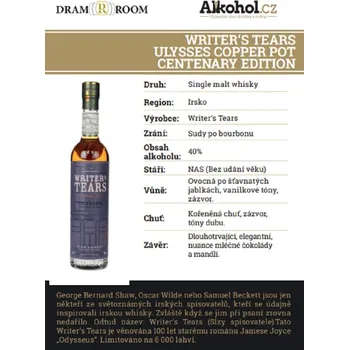 Whisky Writers Tears Ulysses 0,04l 40%