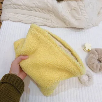 Kosmetická taška Vlněná kosmetická taštička - Světle žlutá