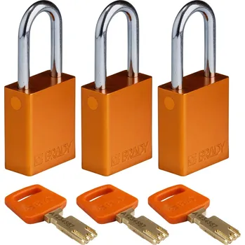 Visací zámek ALU-ORG-38ST-KA3PK