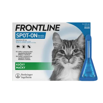 Antiparazitikum pro kočku Boehringer Ingelheim Vetmedica GmbH FRONTLINE SPOT ON pro kočky - 3x0,5ml