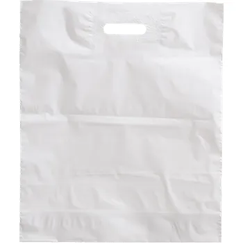 Taška LDPE s priehmatom - biele - 550x550
