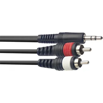 Audio kabel Stagg SYC6/MPS2CM E, kabel mini stereo JACK/2x RCA, 6m