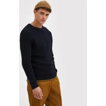 Pánský svetr Selected Homme Svetr Vince 16059390 Tmavomodrá Regular Fit XL