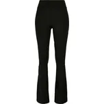 Ladies Recycled High Waist Flared Leggings - black 3XL
