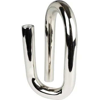 Svícen Stříbrný kovový svícen ZUIVER TUBO M