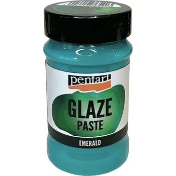 Speciální výtvarná barva Glazurová pasta PENTART 100ml - smaragdová zelená