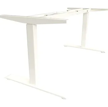 Rám stolu, 2stupňový elektricky výškově nastavitelný 695-1145 mm, 2 motory, bílý