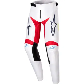 Moto kalhoty Kalhoty RACER HANA, ALPINESTARS, dětské (bílá/multicolor) 2024 (Velikost: 26)
