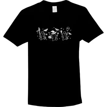 Pánské tričko Tričko s potiskem Halloween a strašidla - bílá dětské