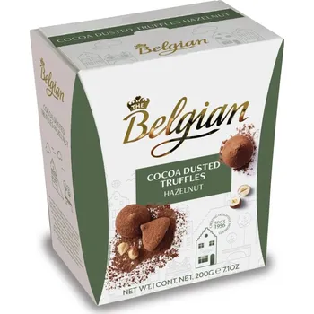 Bonboniéra Bonboniéra THE BELGIAN 200 g OŘÍŠKOVÉ truffes (prémiové belgické truffes)
