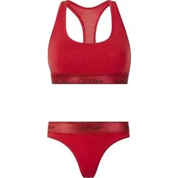 Kalhotky Dámská souprava Calvin Klein QF6233E červená XS