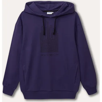 Chlapecká mikina Chlapecká mikina s kapucí New York City - fialová 152