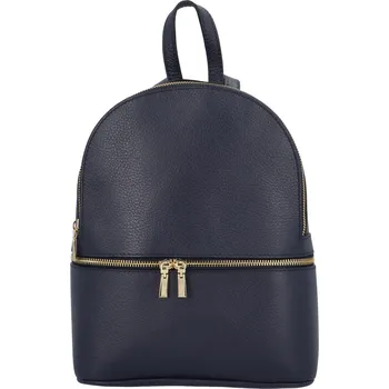 Dámský kožený batůžek tmavě modrý - Delami Debra tmavě modrá