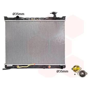 Chladič motoru Chladič, chlazení motoru VAN WEZEL 83012705