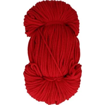 Příze Oděvní šňůra PES Ø2 mm, barva Červená (148)