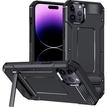 Pouzdro na mobilní telefon Kryt iPhone 14 Pro Max, Techsuit - Hybrid Armor Kickstand , černý