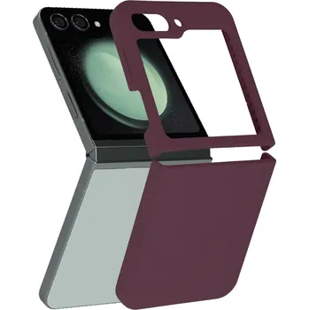 Pouzdro na mobilní telefon Kryt Samsung Galaxy Z Flip 5 , Techsuit - Soft Edge Silicone, burgundy